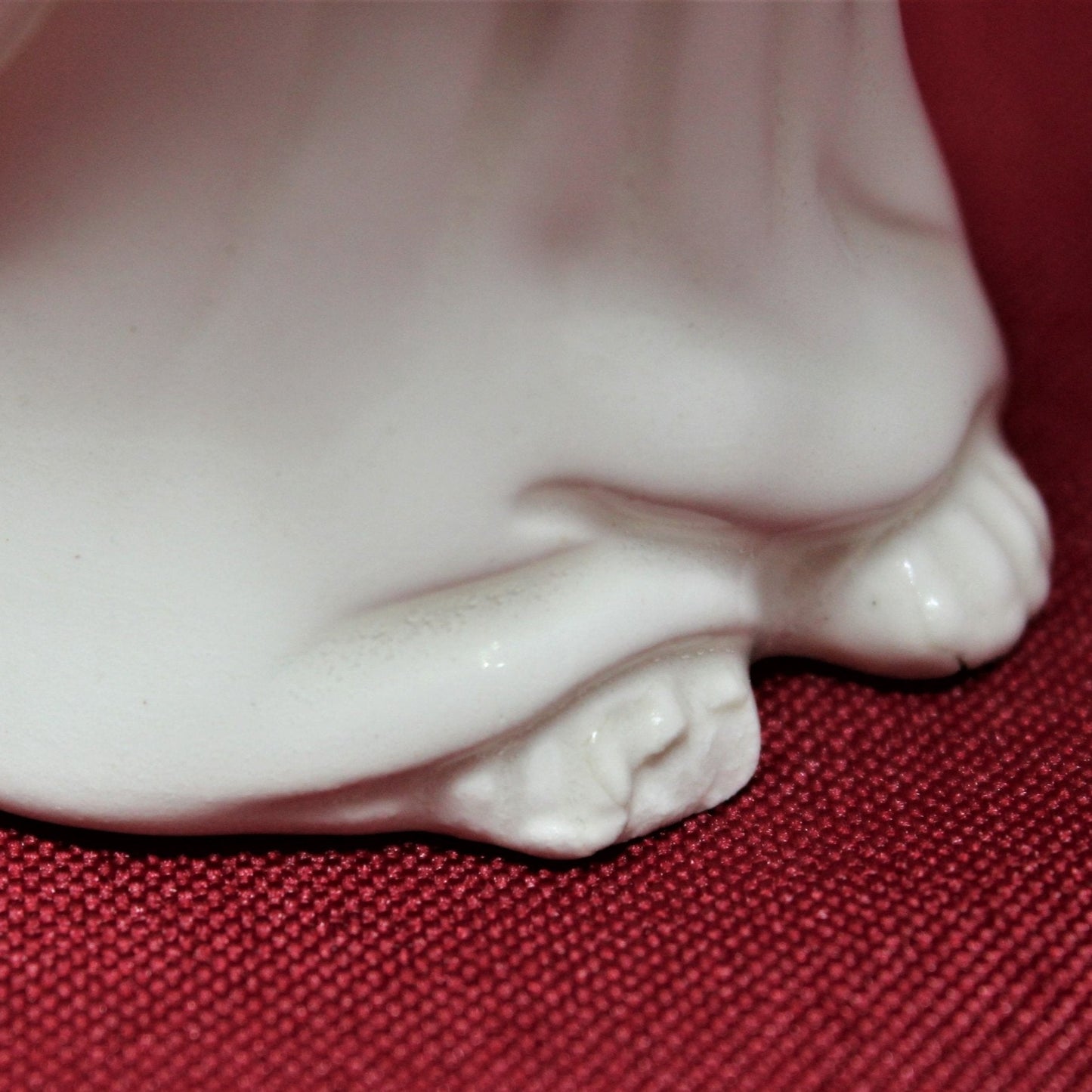 Figurine, Holland Mold, Choir Angel, White and Gold Porcelain, Vintage