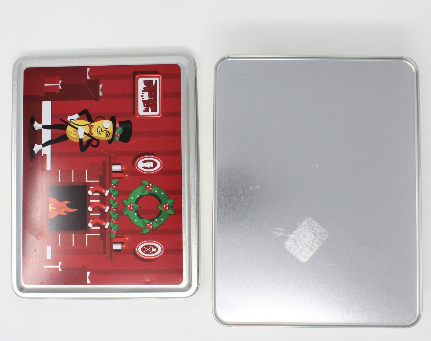 Tins, Gift Tin / Cookie Tin, Christmas Mr. Peanut Tin, 2018