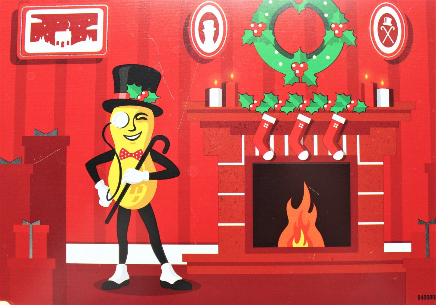 Tins, Gift Tin / Cookie Tin, Christmas Mr. Peanut Tin, 2018