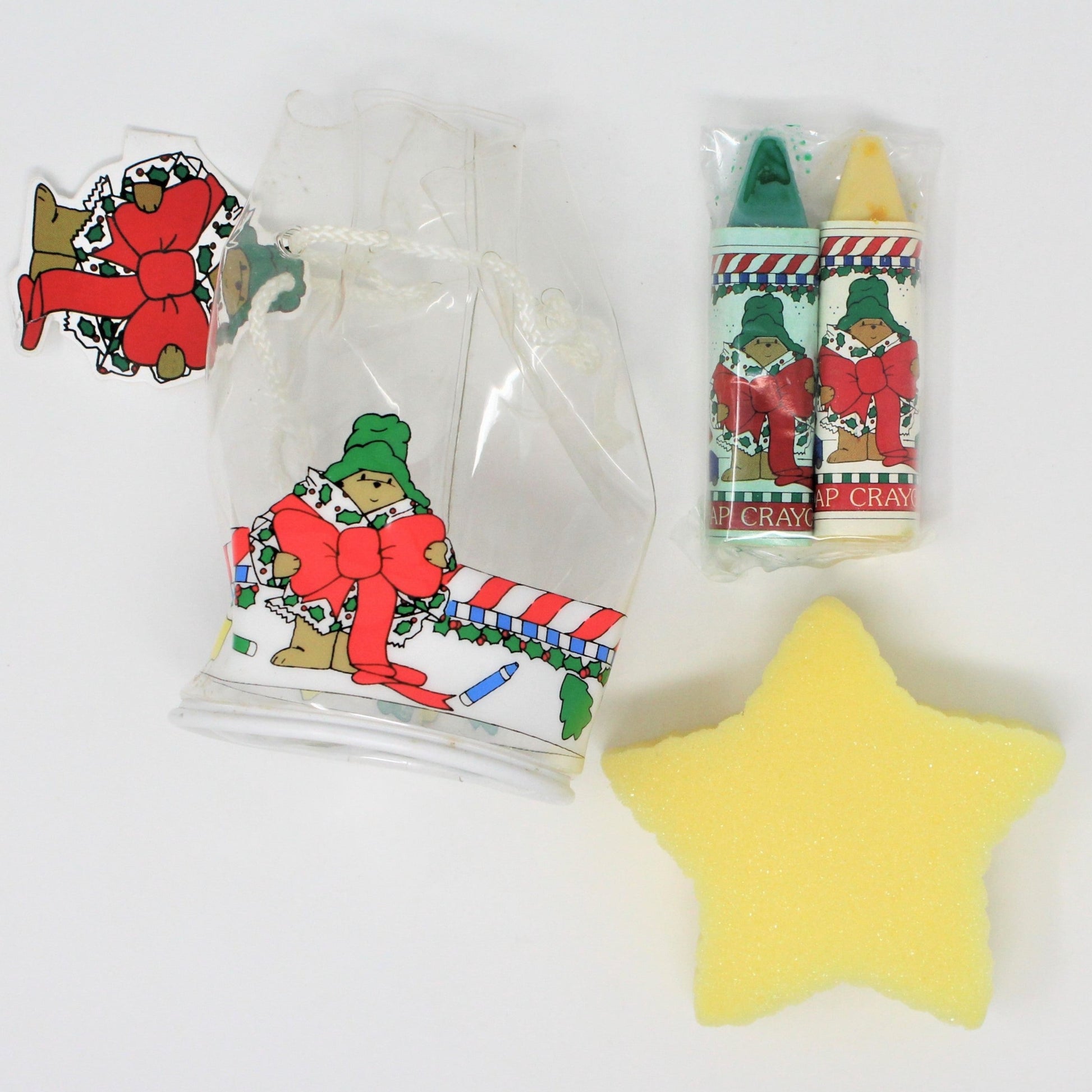 View of all items included in Padding Bear Soap Set