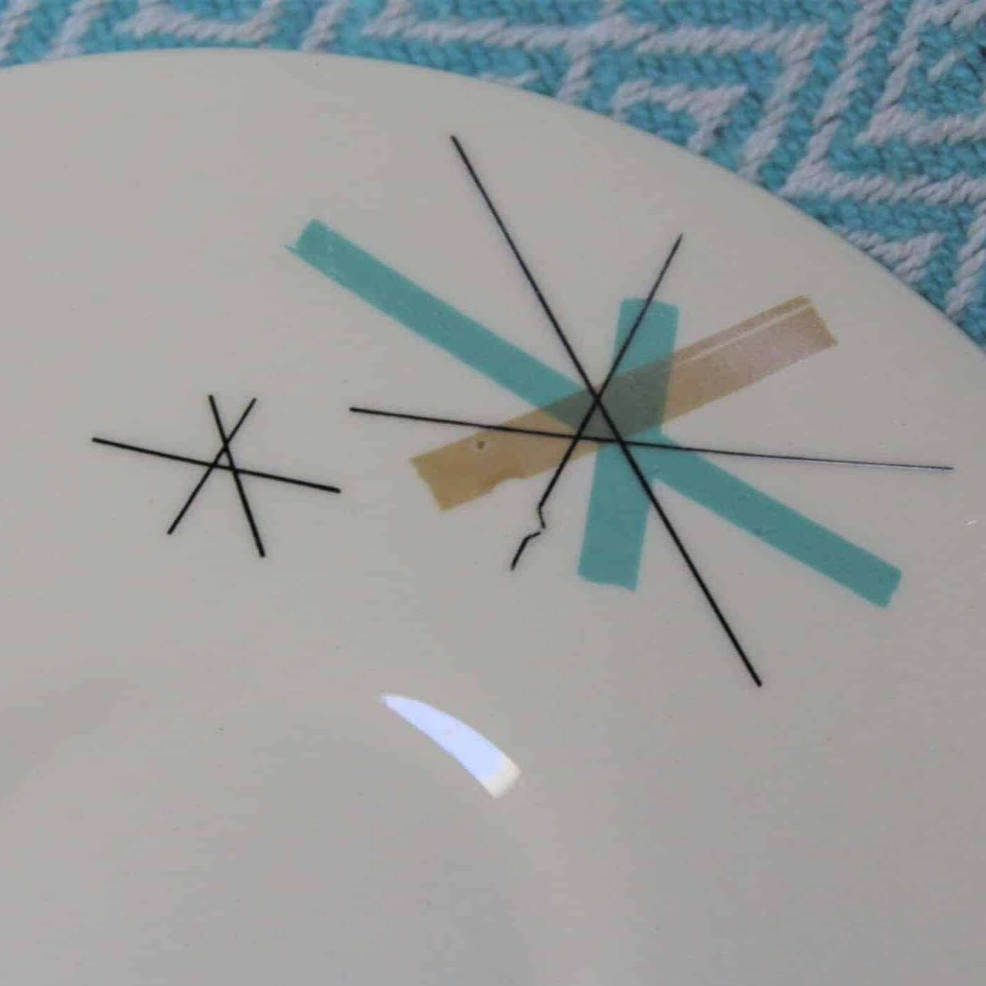 Saucers, Salem China, North Star, MCM, Set of 4, Vintage
