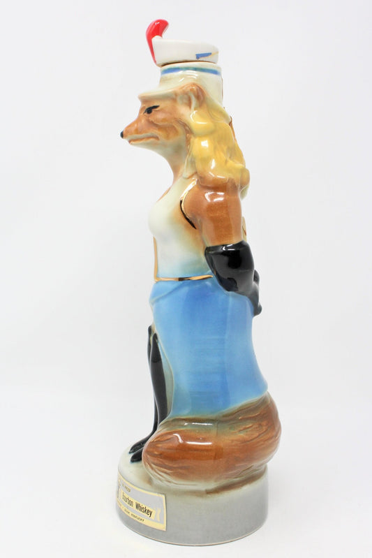 Decanter with Stopper, Jim Beam, Renee Fox, Lady Fox, Vintage 1974