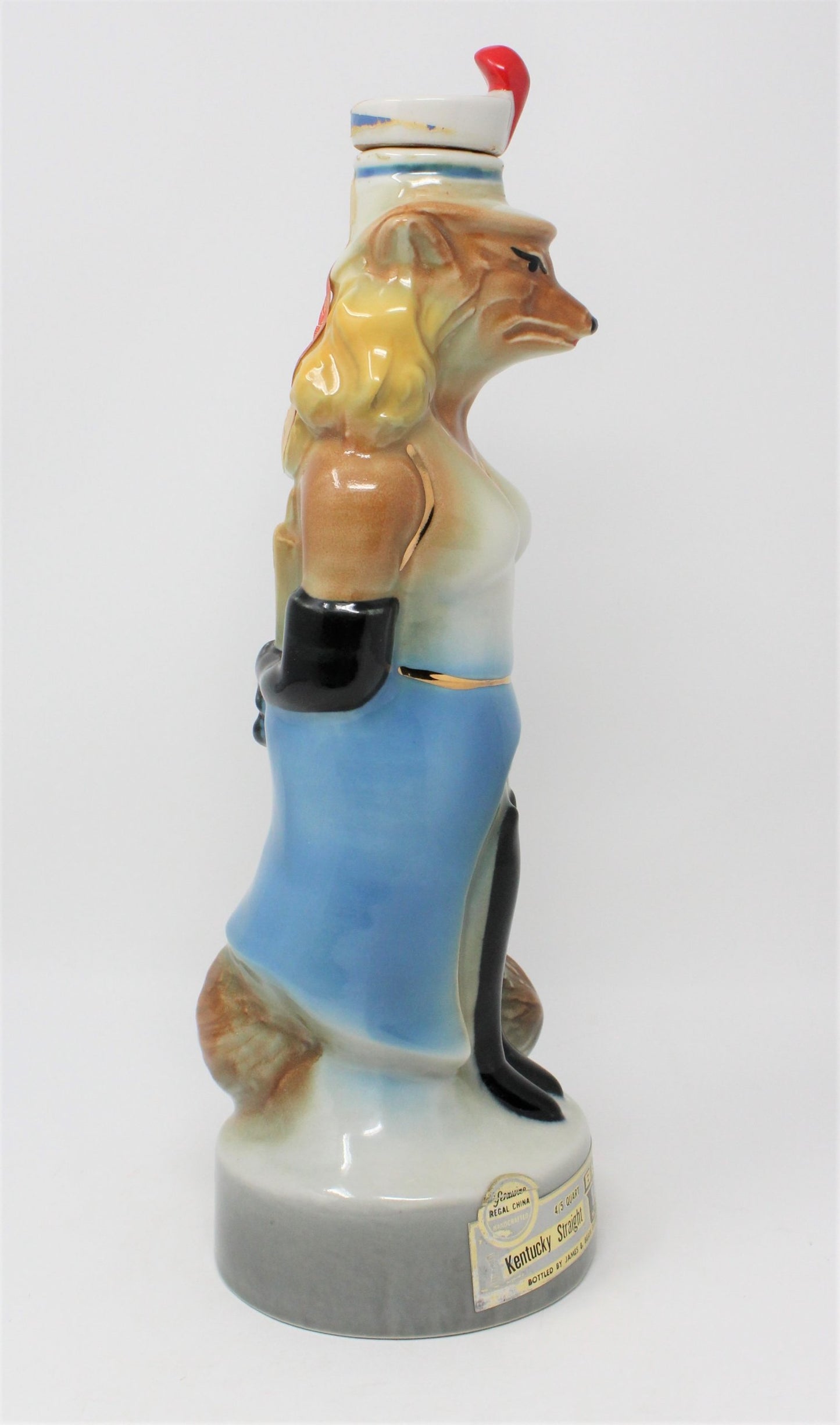 Decanter with Stopper, Jim Beam, Renee Fox, Lady Fox, Vintage 1974