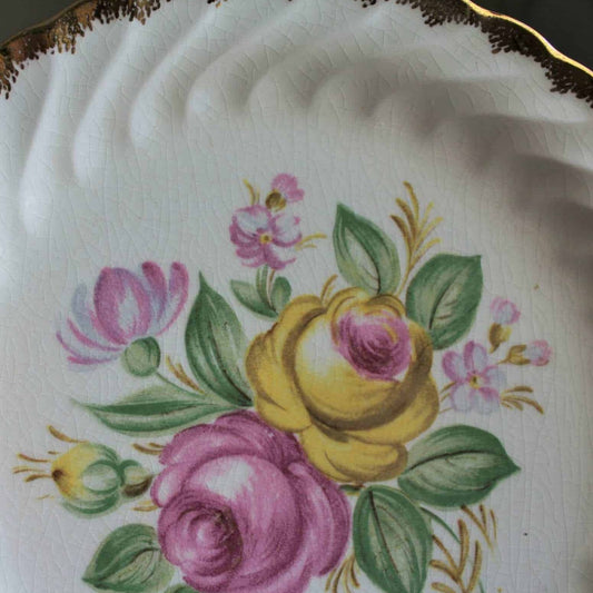 Dessert / Salad Plate, Royal China, Quban Royal, 22K Gold, Vintage