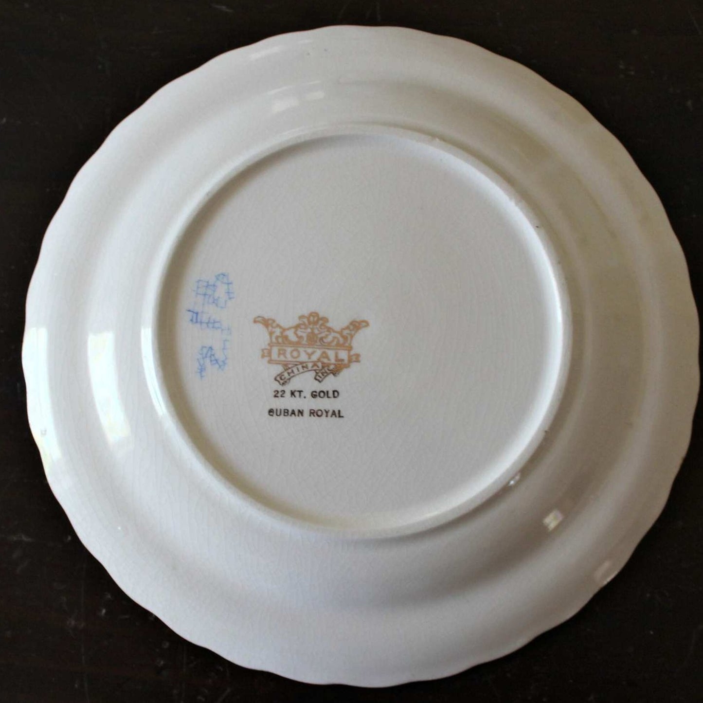 Dessert / Salad Plate, Royal China, Quban Royal, 22K Gold, Vintage