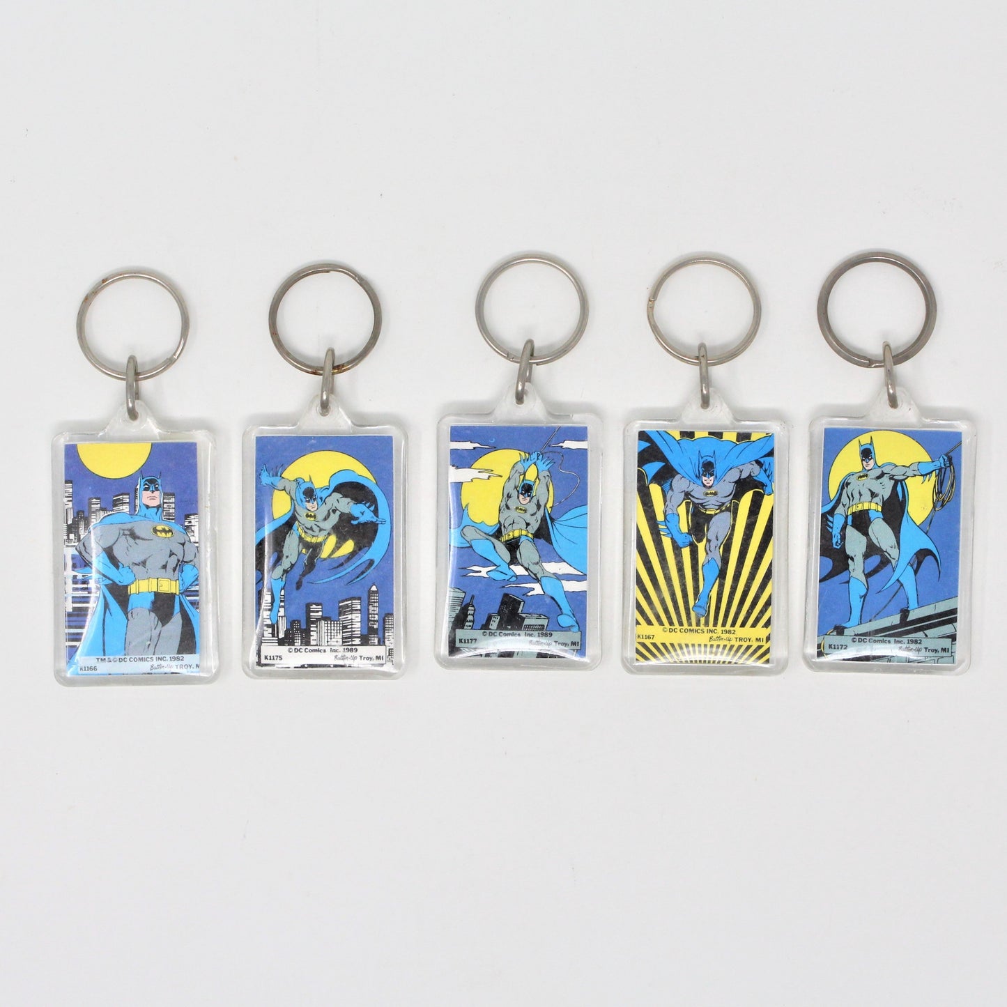 Keychain, DC Comics, Batman Running, Acrylic Key Chain 1982, Vintage, NOS RARE