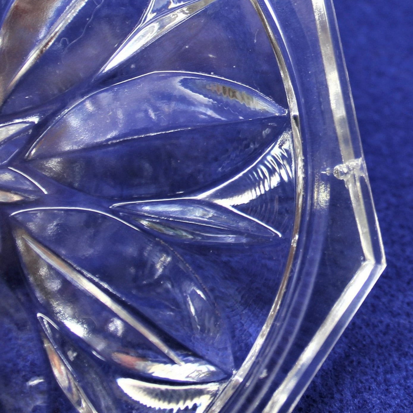 Coasters, F.B. Rogers, Crystal Wine Glass Size, Floral, Set of 6, Vintage