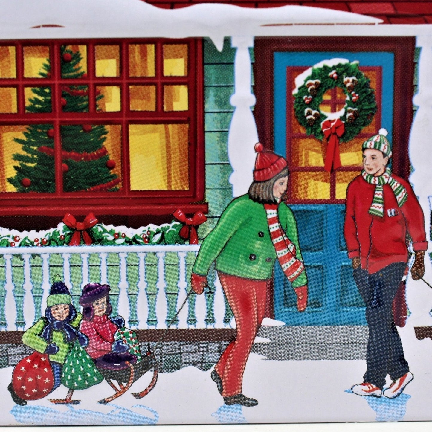 Tins, Gift Tin / Cookie Tin, Harry London, Christmas Village Tin Collection, 2014, SOLD