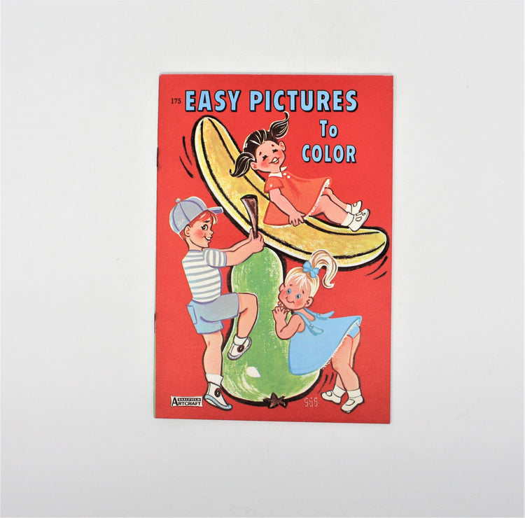 Vintage coloring and activity books