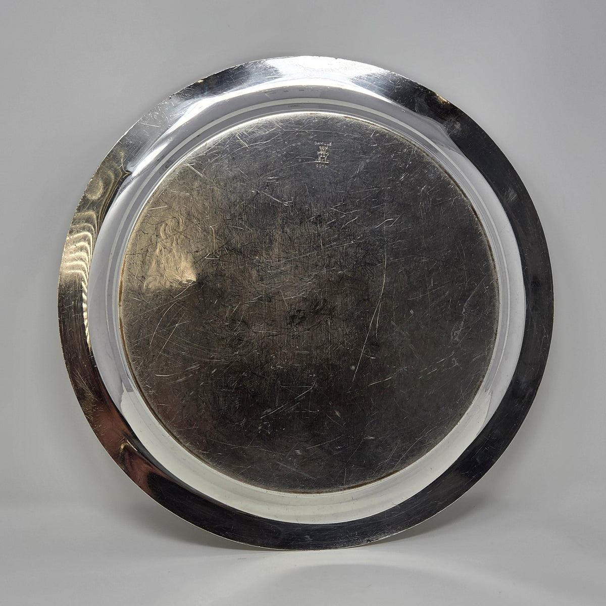 Tray, International Silver, Camille Pattern, Etched Floral Baskets & Scrolls, Silverplate, 15", Vintage c. 1971