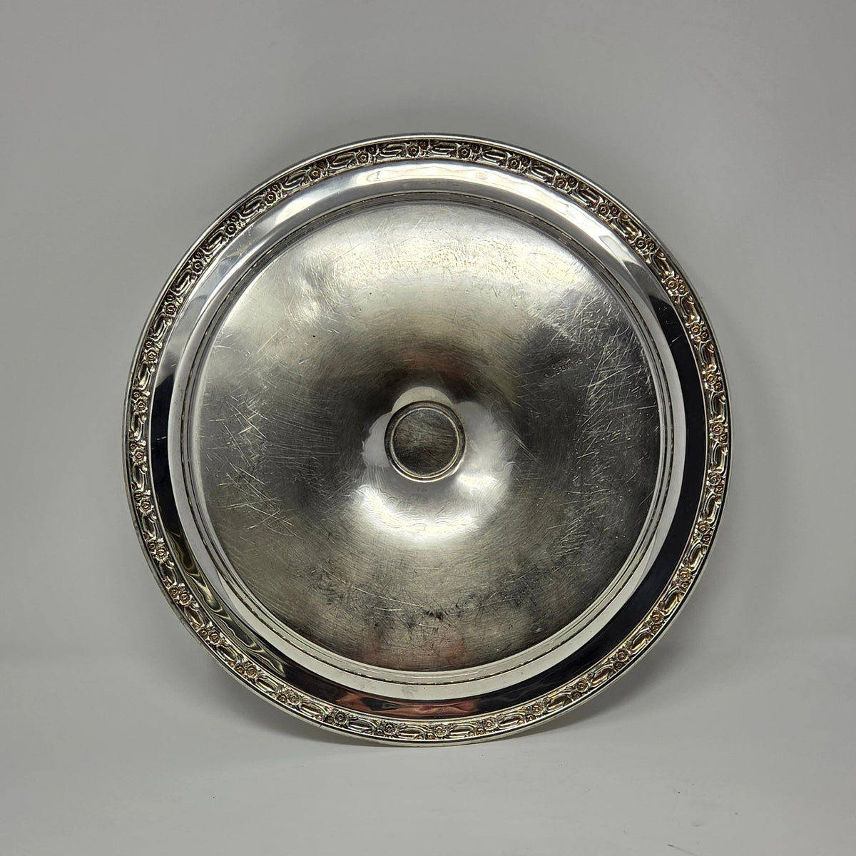 Chip & Dip Set, Oneida Silverplate, Park Lane Floral Design, Vintage 1970s