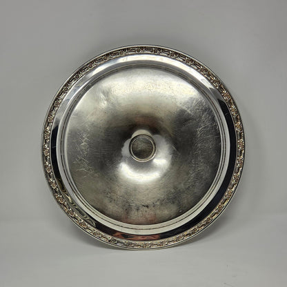 Chip & Dip Set, Oneida Silverplate, Park Lane Floral Design, Vintage 1970s