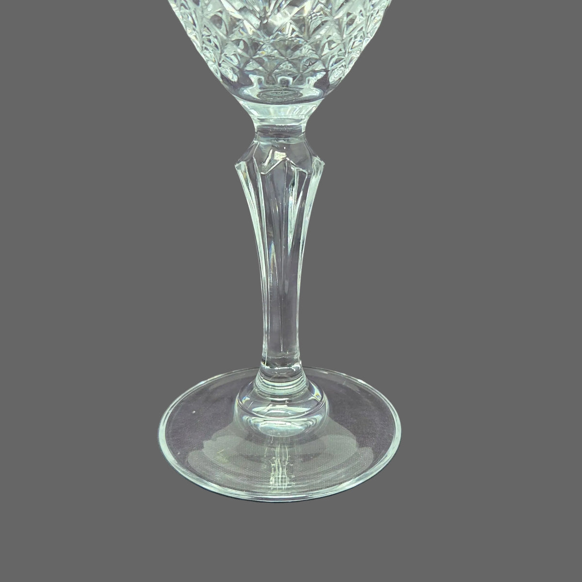Water Goblets: Cristal de Flandre Salzburg, 24% Lead Crystal Glass, France, Replacement Vintage 1995
