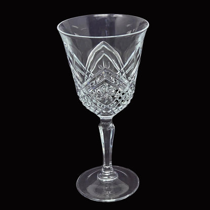 Water Goblets: Cristal D'Arques-Durand, Altesse, Blown Glass Crystal, France, Vintage 1980s, Replacement