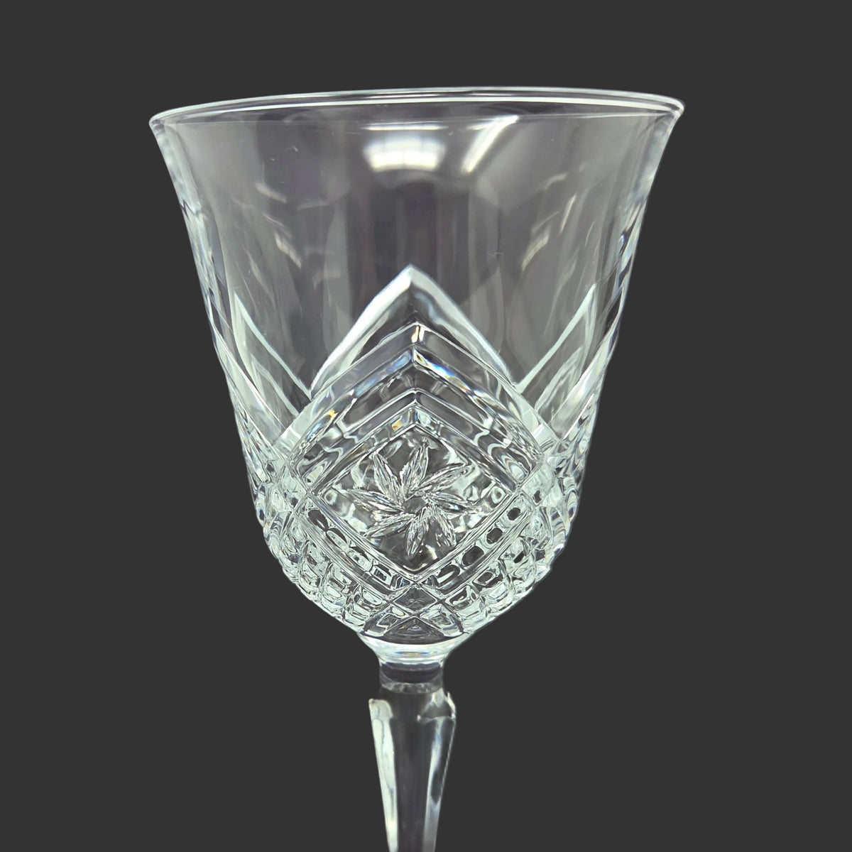 Water Goblets: Cristal D'Arques-Durand, Altesse, Blown Glass Crystal, France, Vintage 1980s, Replacement