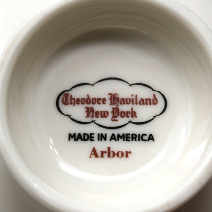 Tea Cups & Saucers: Theodore Haviland, Arbor, Grape Clusters, Vintage 1950, Replacement