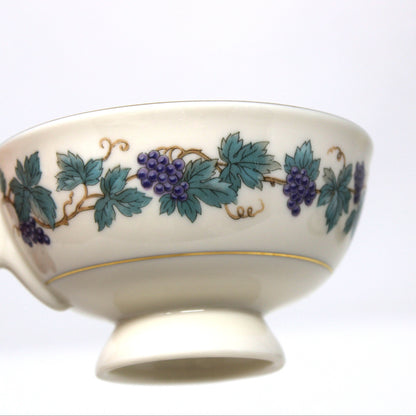 Close up view of the Arbor Pattern by  Theodore Haviland. Mid Century china pattern.