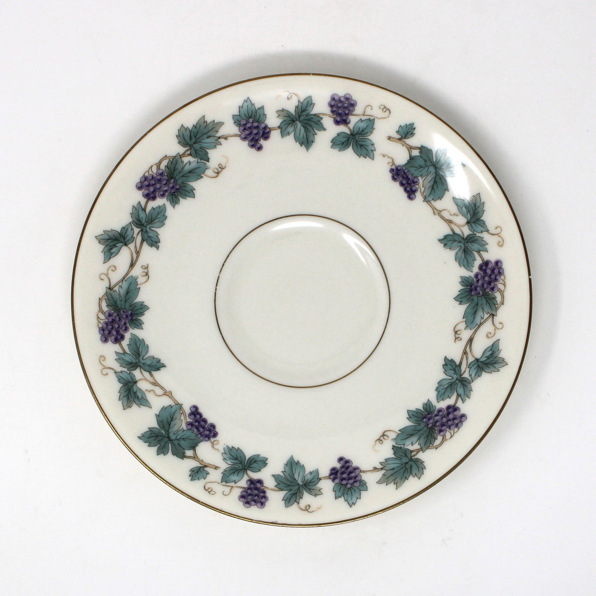 Tea Cups & Saucers: Theodore Haviland, Arbor, Grape Clusters, Vintage 1950, Replacement