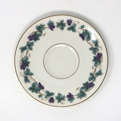 Tea Cups & Saucers: Theodore Haviland, Arbor, Grape Clusters, Vintage 1950, Replacement