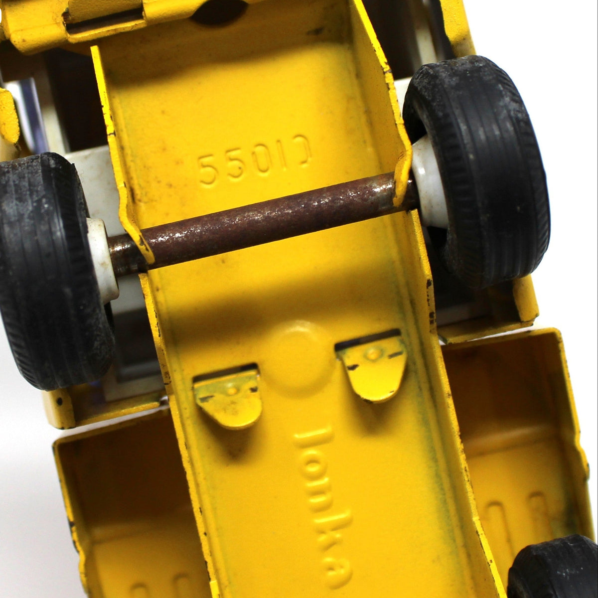 Toy Trucks: Tiny Tonka, Cement Mixer & Dump Truck, Pressed Steel, Yellow / Red, Vintage 1970s