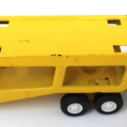 Toy Trucks: Tiny Tonka, Car Carrier / Motor Mover, Yellow Pressed Steel, Vintage 1960s
