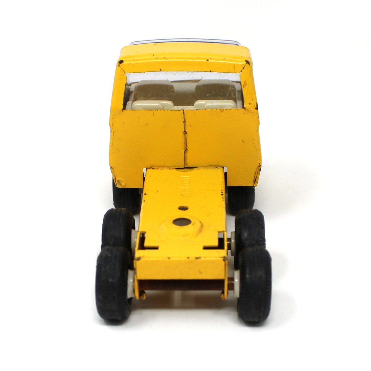 Toy Trucks: Tiny Tonka, Car Carrier / Motor Mover, Yellow Pressed Steel, Vintage 1960s