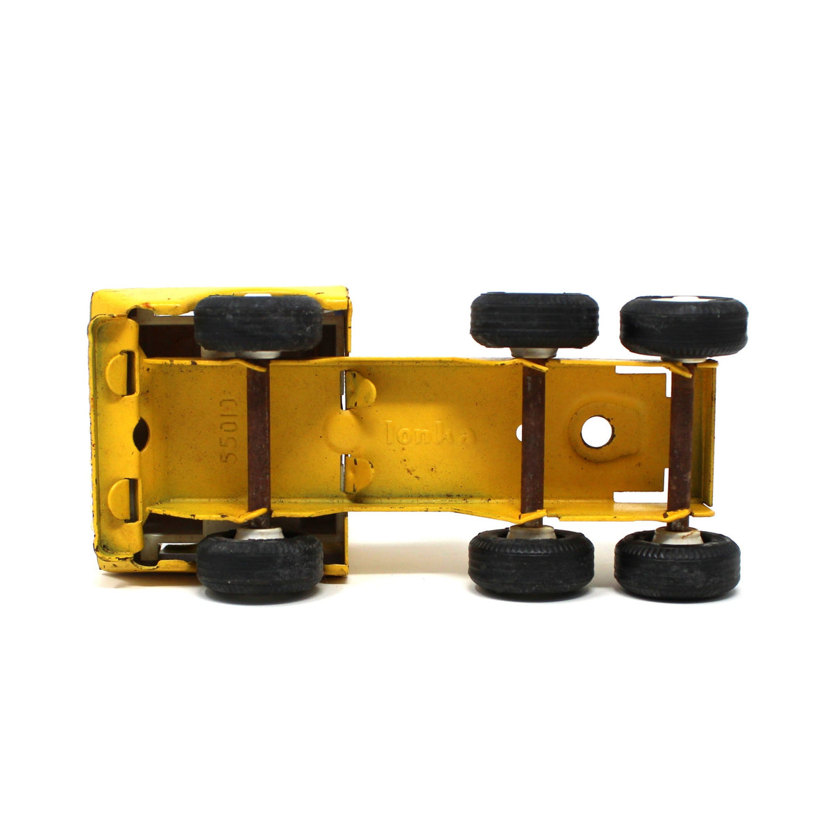 Toy Trucks: Tiny Tonka, Car Carrier / Motor Mover, Yellow Pressed Steel, Vintage 1960s