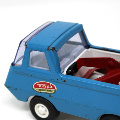 Toy Trucks: Tiny Tonka Wrecker 555 Red/Blue Steel VG, Vintage 1970s