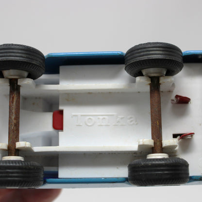 Toy Trucks: Tiny Tonka Wrecker 555 Red/Blue Steel VG, Vintage 1970s