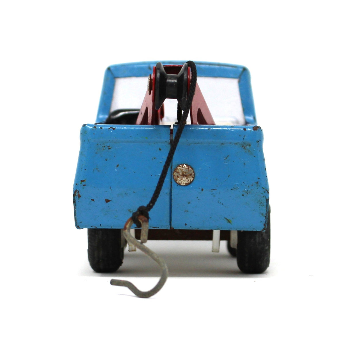Toy Trucks: Tiny Tonka Wrecker 555 Red / Blue Steel, Paint Wear G, Vintage 1970s