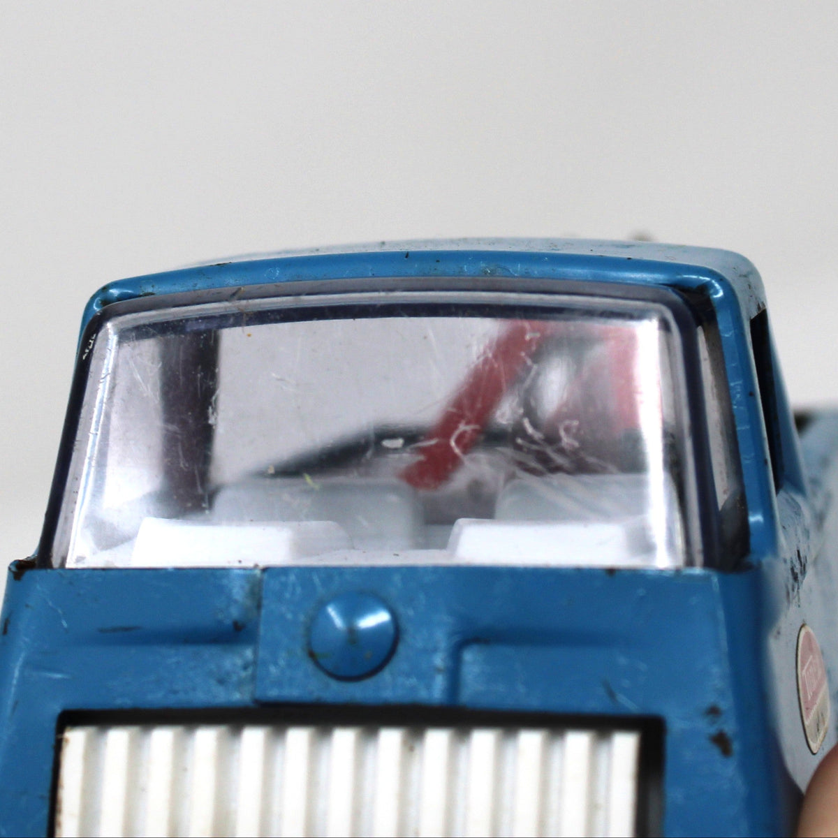 Toy Trucks: Tiny Tonka Wrecker 555 Red / Blue Steel, Paint Wear G, Vintage 1970s