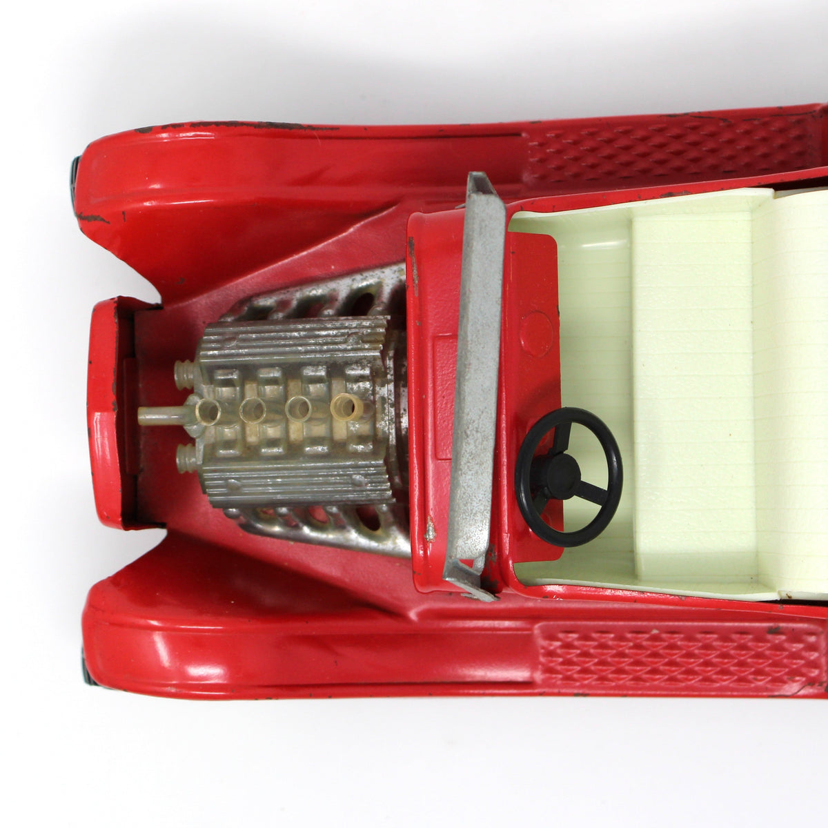 Toy Cars: Nylint Model T Hot Rod Pickup, Red, Pressed Steel, Vintage 1960s