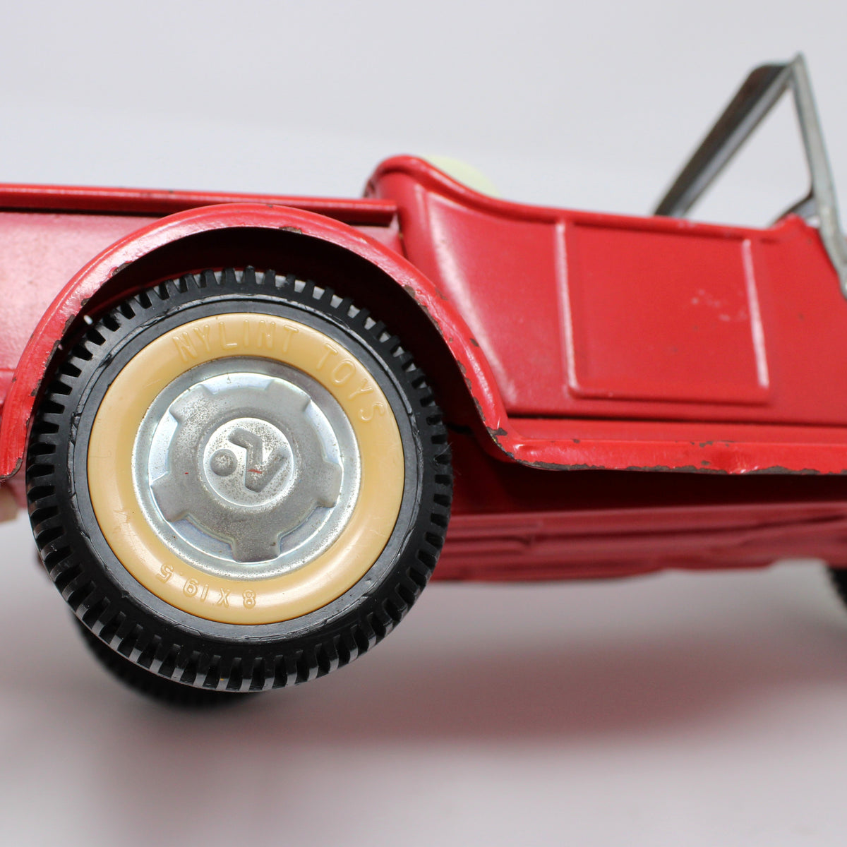 Toy Cars: Nylint Model T Hot Rod Pickup, Red, Pressed Steel, Vintage 1960s