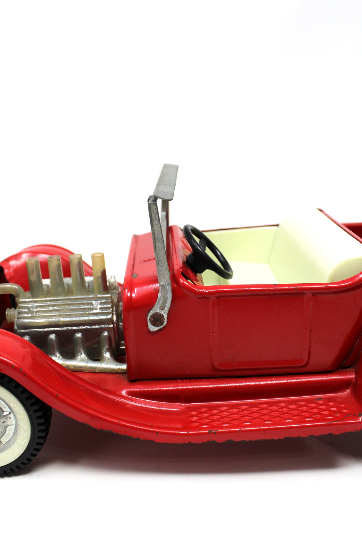 Toy Cars: Nylint Model T Hot Rod Pickup, Red, Pressed Steel, Vintage 1960s