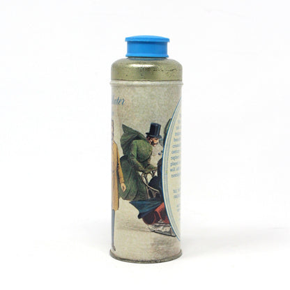 Shaker, Avon, Gentleman Skater Talc For Men, Metal Tin, Currier & Ives, Vintage Collectible, 1970's