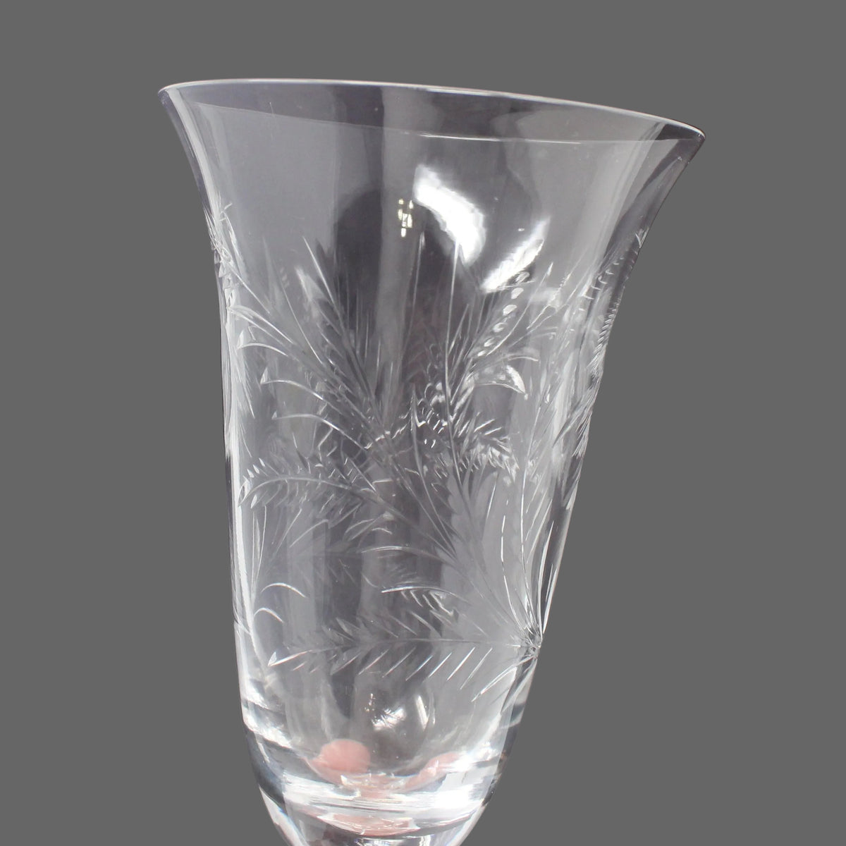 Iced Tea Glasses: Tiffin-Franciscan, Mystic, Floral Cut, Replacement Glass, Vintage 1950