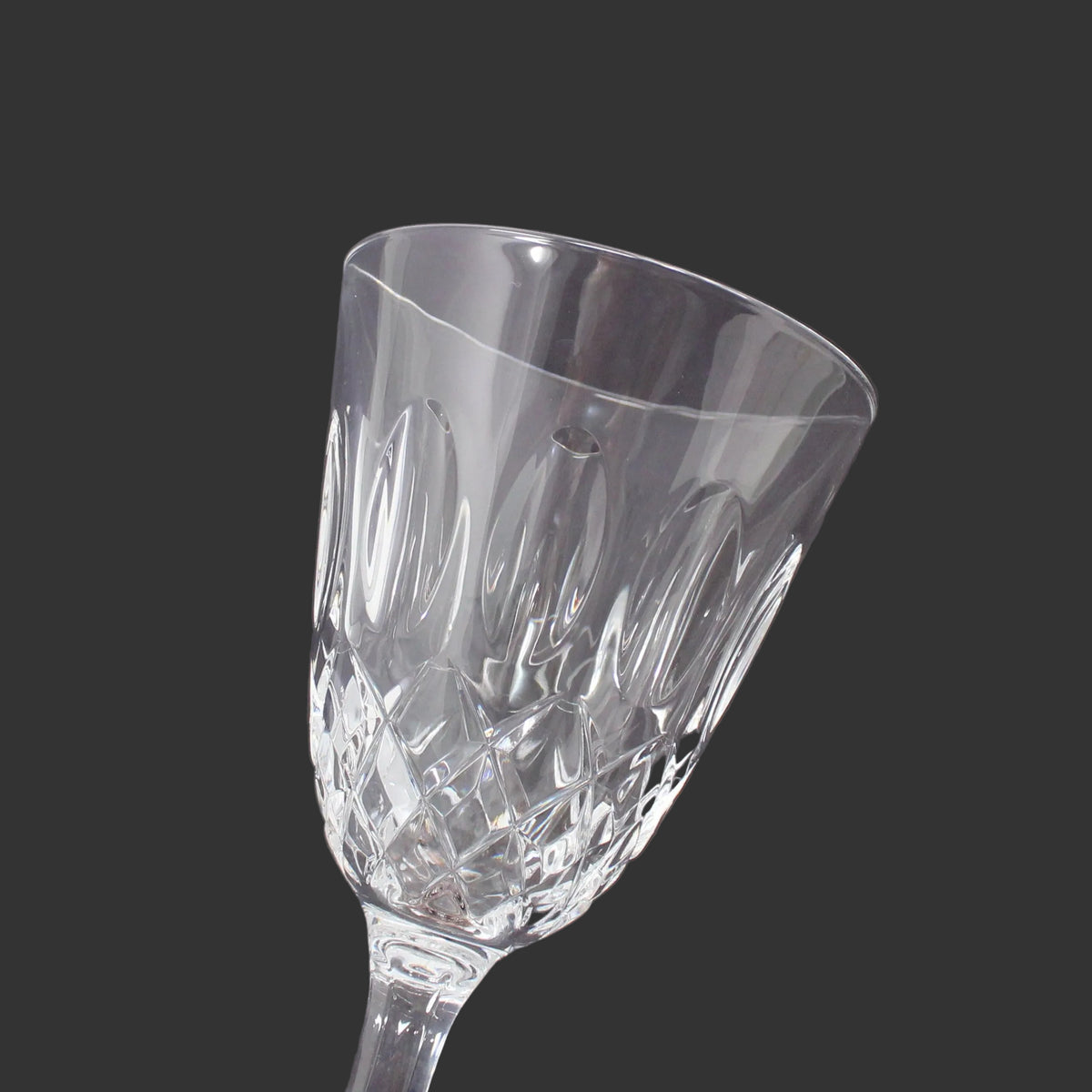 Wine Glasses: Claret, Royal Crystal Rock Linea Medici, Set of 2, Italy, Vintage 1985