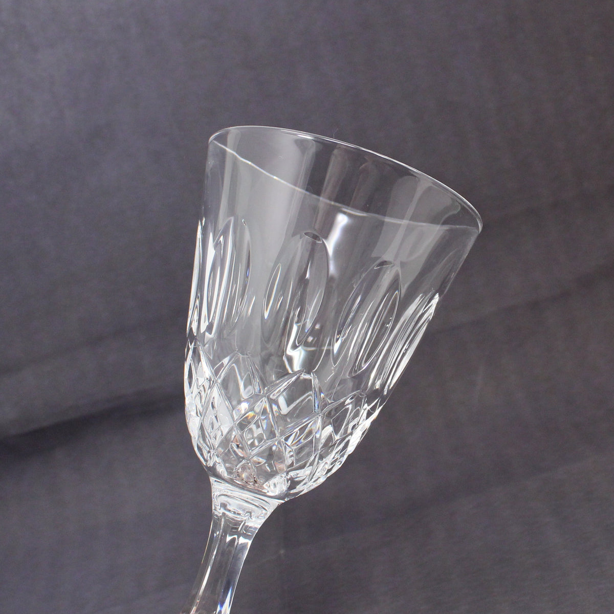 Wine Glasses: Claret, Royal Crystal Rock Linea Medici, Set of 2, Italy, Vintage 1985