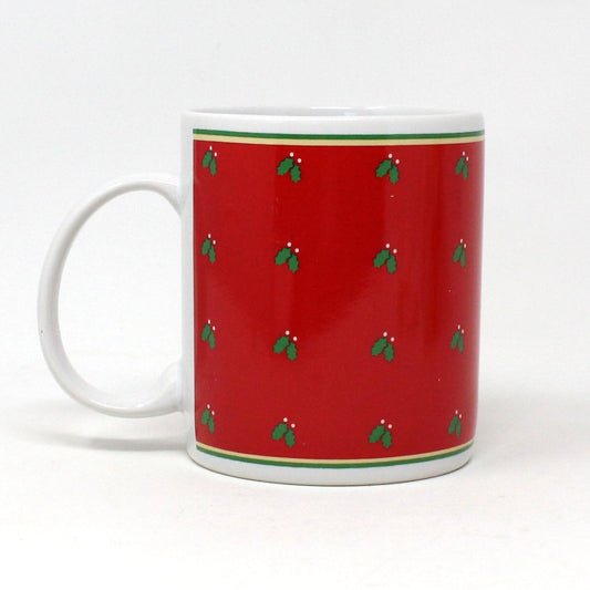Mug, Hallmark, Christmas Mug, Good Friends, Good Times, Health & Cheer..., Coffee Mug, Vintage, 1985
