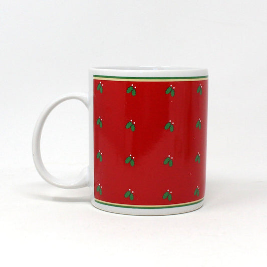 Mug, Hallmark, Christmas Mug, Good Friends, Good Times, Health & Cheer..., Coffee Mug, Vintage, 1985