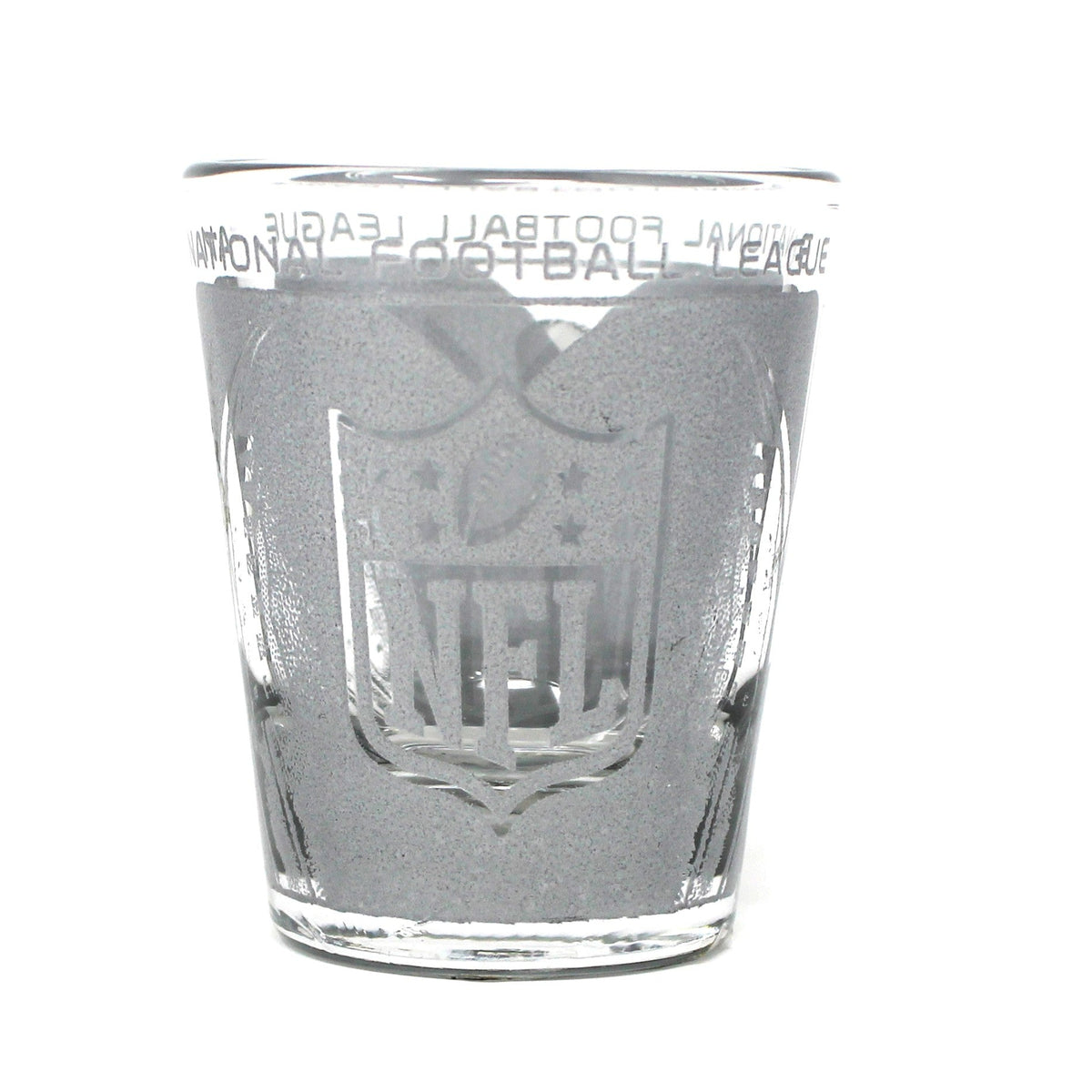 back with of Shot Glass: Super Bowl XLV, Packers vs Steelers, NFL logo
