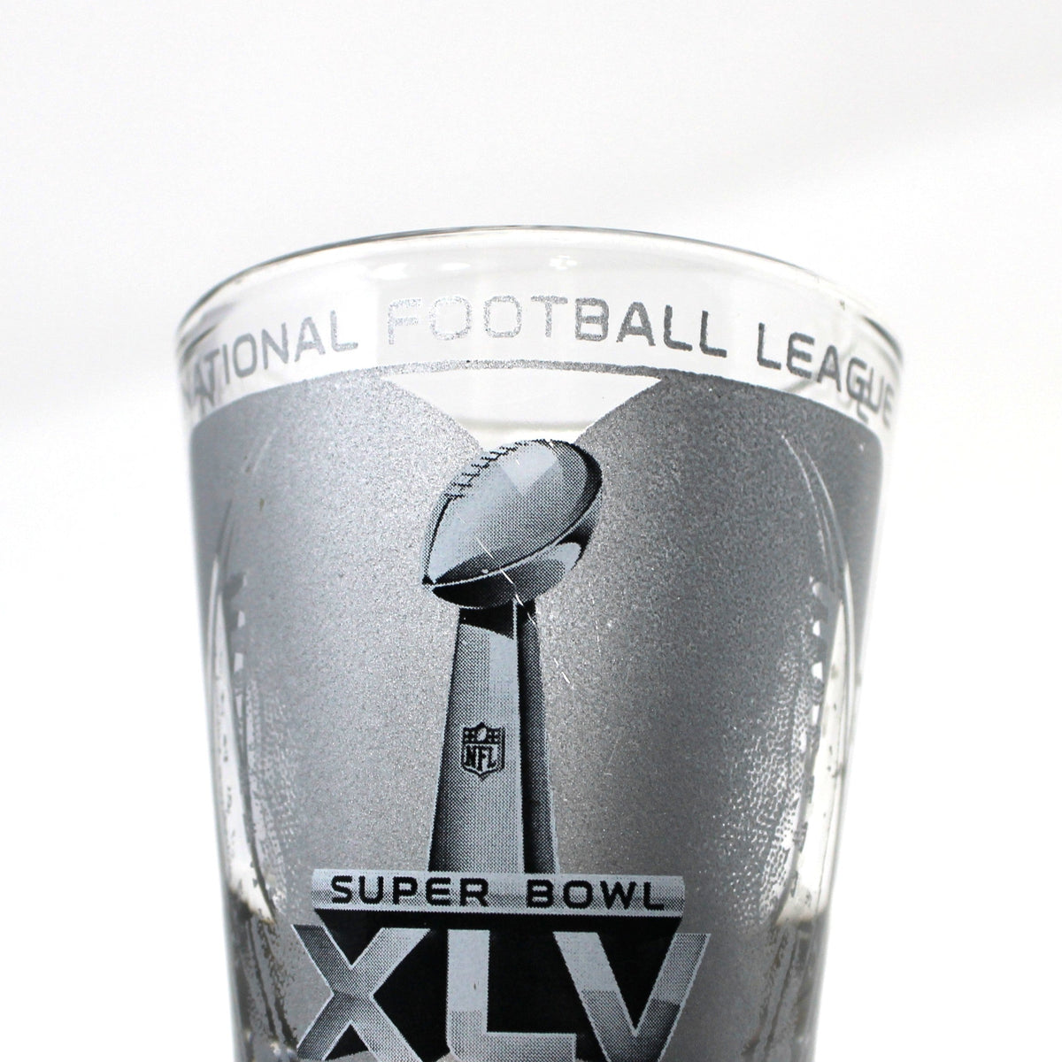 Shot Glass: Super Bowl XLV, Packers vs Steelers, NFL Lombardi Trophy, 2011