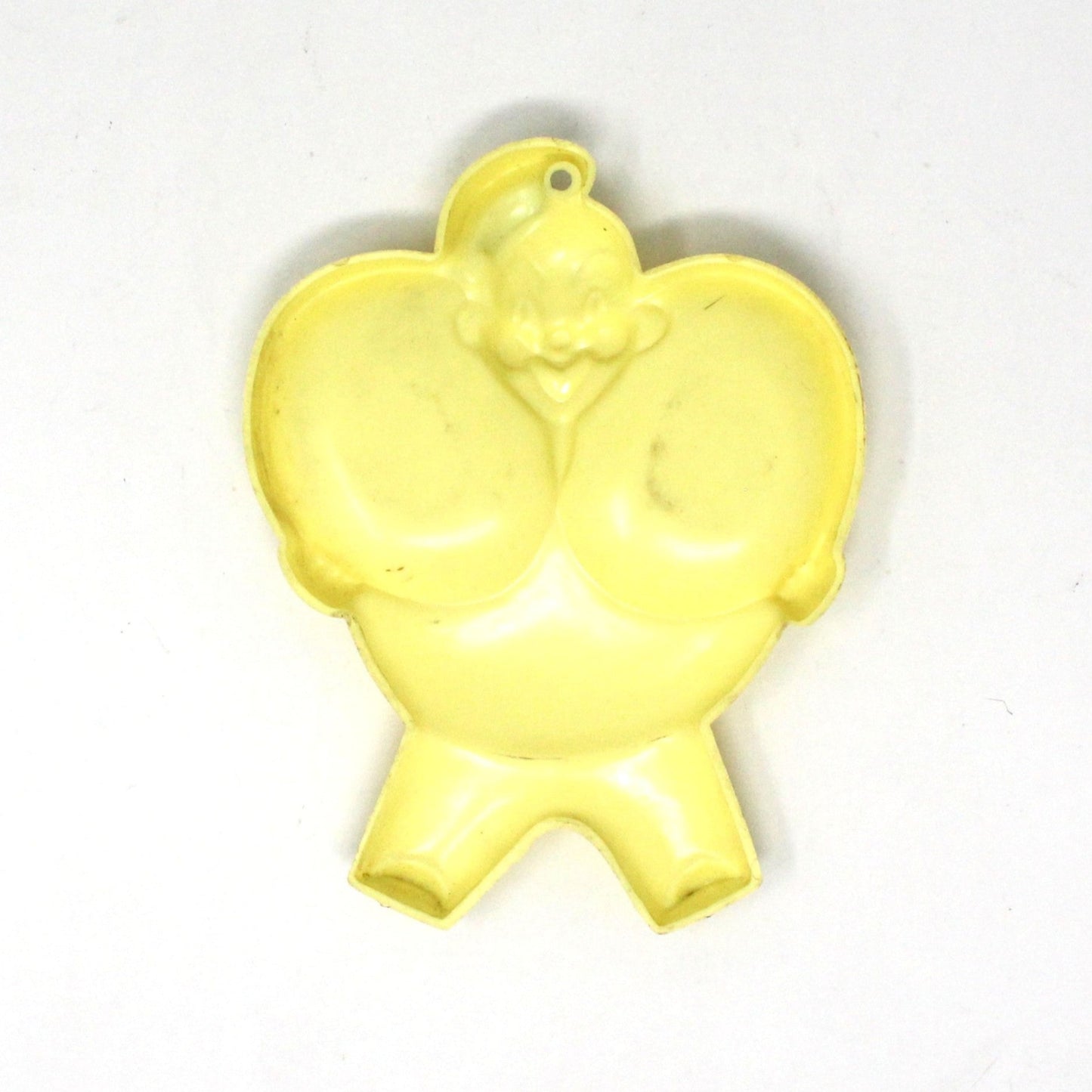 Spoon Rest, Double Spoon Holder, Jolly Chef Yellow, Vintage Collectible Kitchen Utensil, 1950's