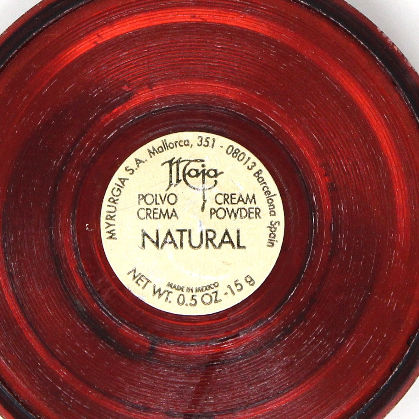 Cosmetics, Maja Powder Compact by Myrurgia, Empty, Vintage, 1970's