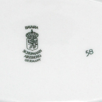 Trinket Dish, Schumann Arzberg, Oval Relish Dish, Wild Rose Blush Pattern, Embossed Porcelain, Germany, Vintage, 1970's