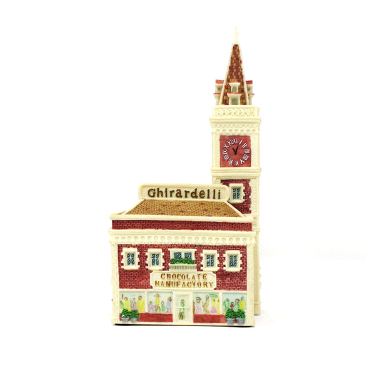 Trinket Box, Ghirardelli Chocolate, Building Replica Lidded Box, Vintage, 1990's