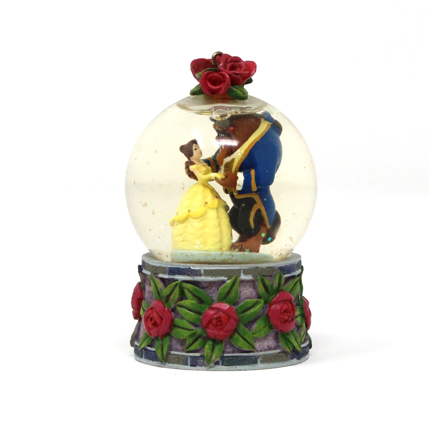 Snowglobe, Disney, Beauty and the Beast, Mini Snow Globe, Vintage, 1993