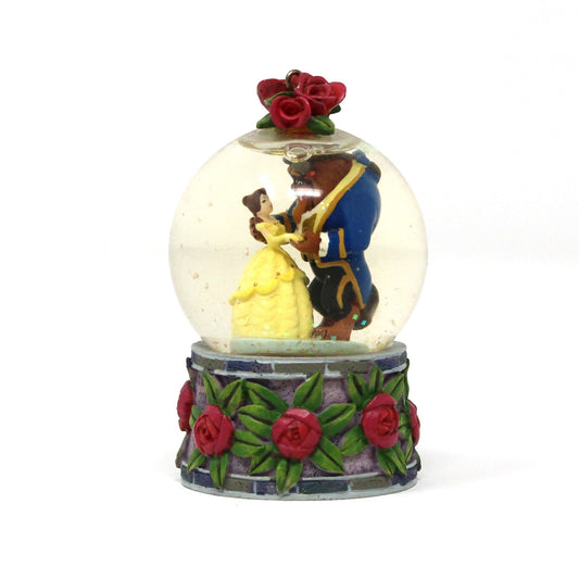 Snowglobe, Disney, Beauty and the Beast, Mini Snow Globe, Vintage, 1993
