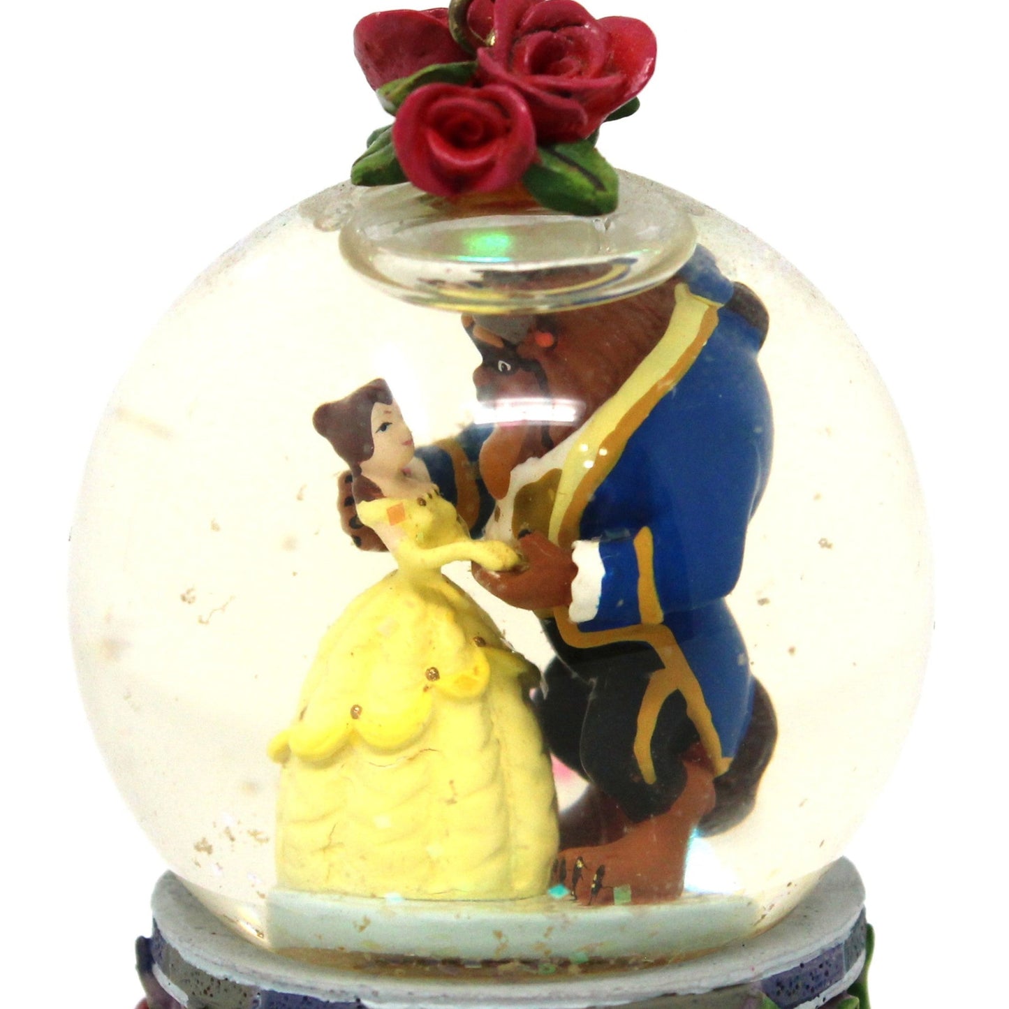 Snowglobe, Disney, Beauty and the Beast, Mini Snow Globe, Vintage, 1993