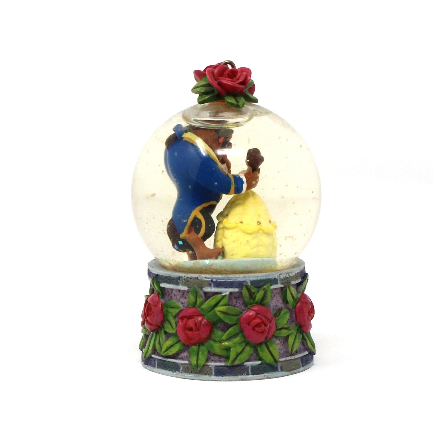 Snowglobe, Disney, Beauty and the Beast, Mini Snow Globe, Vintage, 1993